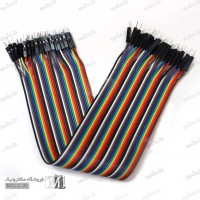 COLORFULL FLAT CABLE MALE-MALE 40PCS WIRE & WIRE SETS
